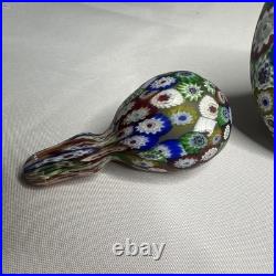Very Fine Vintage Millefiori Tall Perfume Bottle