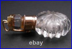 Victorian Antique 14K Crystal / Glass Perfume Bottle Pendant