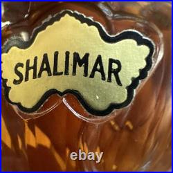 Vint Guerlain Shalimar Extrait 1/2 Oz Fan Bottle velvet Box c1950s Paris sealed