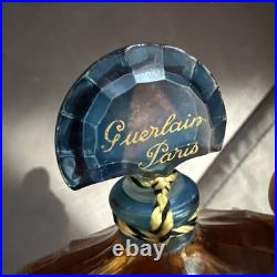 Vint Guerlain Shalimar Extrait 1/2 Oz Fan Bottle velvet Box c1950s Paris sealed Vint Guerlain Shalimar Extrait 1/2 Oz Fan Bottle velvet Box c1950s Paris sealed