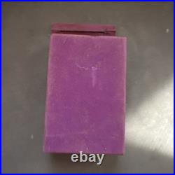 Vint Guerlain Shalimar Extrait 1/2 Oz Fan Bottle velvet Box c1950s Paris sealed