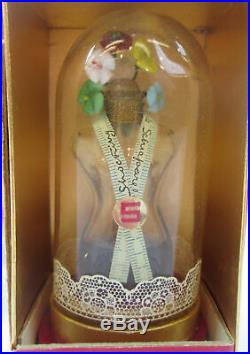 Vintage 1/3 FULL SCHIAPARELLI SHOCKING Perfume Bottle Womens TORSO Dome Flowers