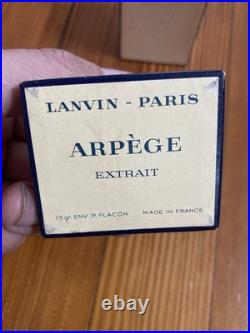 Vintage 1 oz Arpege Extrait de Parfum By Lanvin NoS w Original box france 1929