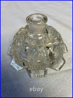 Vintage 1920's Art Deco French Crystal Perfume Bottles, a pair
