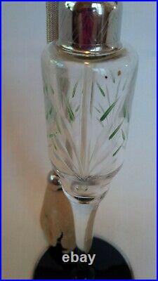 Vintage 1920's DeVilbiss Volupte Gironde Etched Glass Perfume Bottle Atomizer
