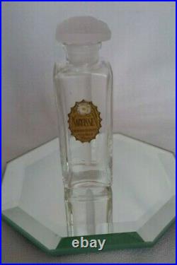 Vintage 1920's Narcisse By Richard Hudnut Empty Perfume Bottle With Stopper