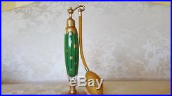 Vintage 1920's Volupte Perfume Bottle Atomizer Green & Gold