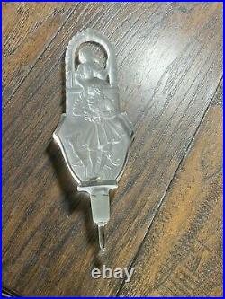 Vintage 1920s Art Deco Figural Czech Crystal Perfume Bottle STOPPER / DOBBER