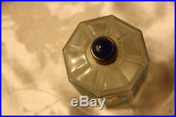Vintage 1920s J. Viard France Golden Swallows octagonal Perfume Bottle rare