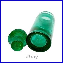 Vintage 1929 Lalique Sans Adieu for Worth 2 1/2 Green Glass Bottle SEE DESCRIPT