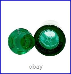 Vintage 1929 Lalique Sans Adieu for Worth 2 1/2 Green Glass Bottle SEE DESCRIPT