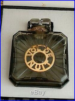 Vintage 1930's Guerlain Vol De Nuit 1oz Perfume Bottle in Original Box France