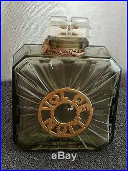 Vintage 1930's Guerlain Vol De Nuit 1oz Perfume Bottle in Original Box France