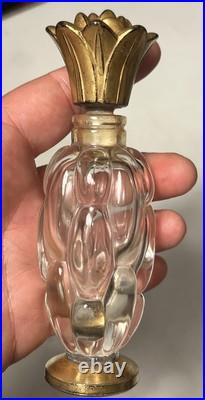 Vintage 1930's Jean Patou Colony Baccarat Crystal Perfume Bottle Empty Vintage 1930's Jean Patou Colony Baccarat Crystal Perfume Bottle Empty