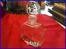 Vintage 1930's Molinelle Perfume Bottle with Stopper/ Dauber Mint