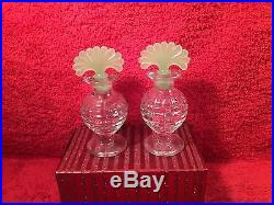 Vintage 1930's Pair of Perfume Bottles w Ground Stoppers, gl115