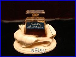 Vintage 1939 Salut de Schiaparelli Perfume Bottle Flower Stand Box Very Rare