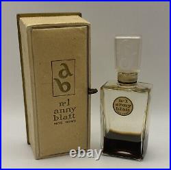 Vintage 1940 Anny Blatt No. 1 PERFUME BOTTLE Original Hinged Box Paris France