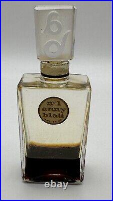 Vintage 1940 Anny Blatt No. 1 PERFUME BOTTLE Original Hinged Box Paris France