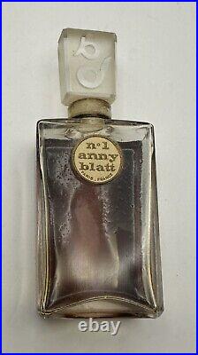 Vintage 1940 Anny Blatt No. 1 PERFUME BOTTLE Original Hinged Box Paris France