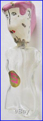 Vintage 1940 Elsa Schiaparelli Shocking Scamp Perfume Pin Fencing Brooch +bottle