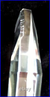 Vintage 1940 Hollywood Regency Faceted Crystal Perfume Bottle