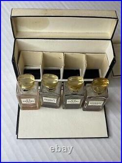 Vintage 1940's Boxed Set of 4 Coffret Chanel Mini Perfume Bottles No. 5 22 Seal