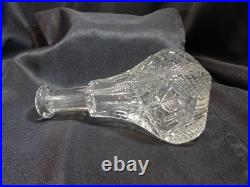 Vintage 1940's Tall Lead Crystal Perfume Bottle