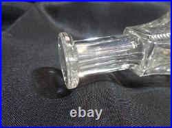 Vintage 1940's Tall Lead Crystal Perfume Bottle