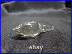 Vintage 1940's Tall Lead Crystal Perfume Bottle