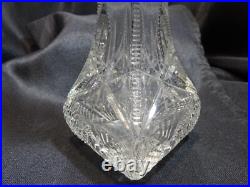 Vintage 1940's Tall Lead Crystal Perfume Bottle