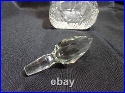 Vintage 1940's Tall Lead Crystal Perfume Bottle