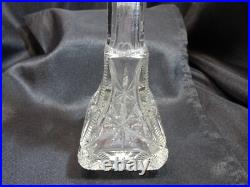 Vintage 1940's Tall Lead Crystal Perfume Bottle