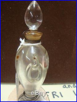 Vintage 1950's Christian Dior Miss Dior Baccarat Crystal 5 3/4 Perfume Bottle