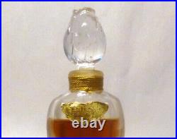 Vintage 1950's Shalimar Guerlain Flacon Amphora w Glass Rosebud Perfume Bottle