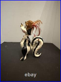 Vintage 1950s Kreiss Ceramic Skunk Perfume Bottle Rhinestone Embellishments Vintage 1950s Kreiss Ceramic Skunk Perfume Bottle Rhinestone Embellishments