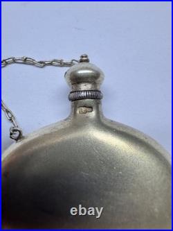 Vintage 1950s USSR Silver 875 Perfume Bottle Gilded Soviet Antique 17.9 g Russia