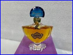 Vintage 1960's Sealed Shalimar Extrait 1oz with Velvet Box Blue Glass Stopper