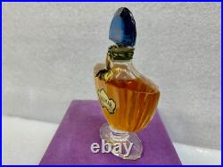 Vintage 1960's Sealed Shalimar Extrait 1oz with Velvet Box Blue Glass Stopper