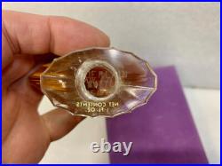 Vintage 1960's Sealed Shalimar Extrait 1oz with Velvet Box Blue Glass Stopper