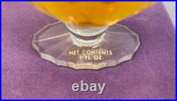 Vintage 1960's Sealed Shalimar Extrait 1oz with Velvet Box Blue Glass Stopper