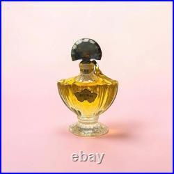 Vintage 1960's Shalimar Extrait 0.5 oz withBlue Glass Fan Stopper NOS