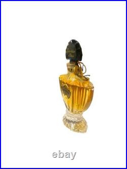 Vintage 1960's Shalimar Extrait 0.5 oz withBlue Glass Fan Stopper NOS