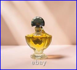 Vintage 1960's Shalimar Extrait 0.5 oz withBlue Glass Fan Stopper NOS