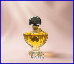 Vintage 1960's Shalimar Extrait 0.5 oz withBlue Glass Fan Stopper NOS