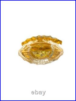 Vintage 1960's Shalimar Extrait 0.5 oz withBlue Glass Fan Stopper NOS