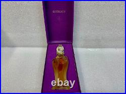 Vintage 1960's Shalimar Extrait Original Velvet Box 1/2 oz RoseBud Glass Stopper