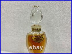 Vintage 1960's Shalimar Extrait Original Velvet Box 1/2 oz RoseBud Glass Stopper