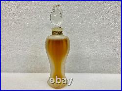 Vintage 1960's Shalimar Extrait Original Velvet Box 1/2 oz RoseBud Glass Stopper