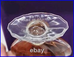 Vintage 1960's Shalimar Extrait With Box, 1 Oz. Blue Glass Batwing Stopper 85%